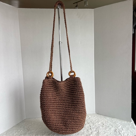 Brown Woven Shoulder Bag New - Picture 4 of 13